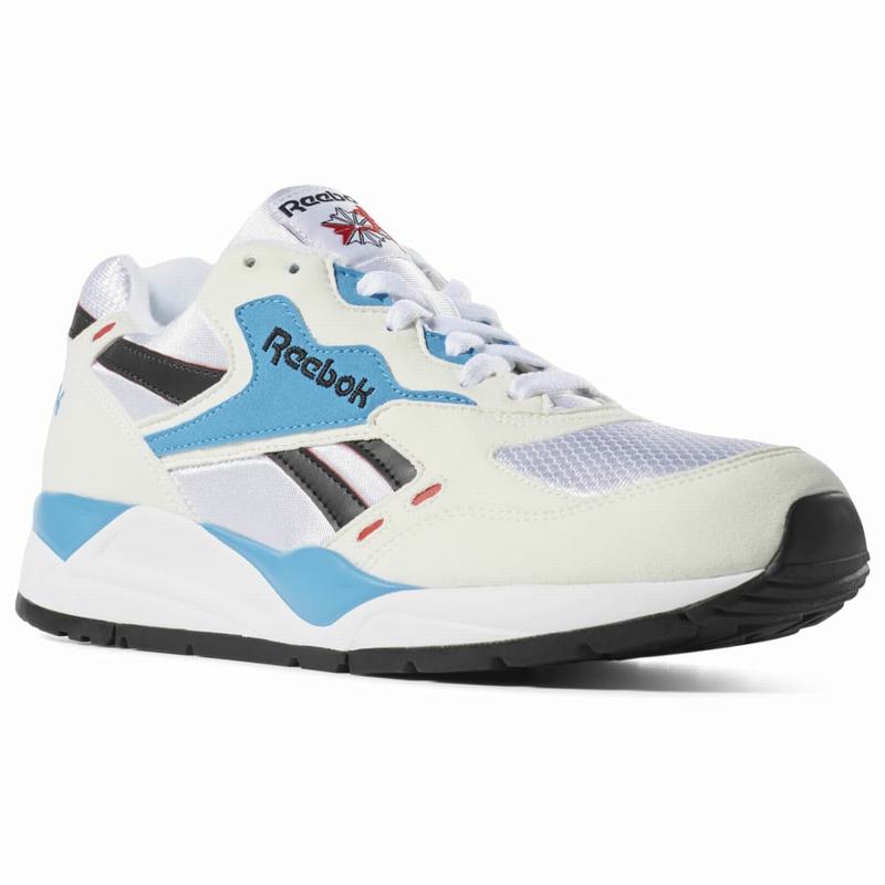 Tenisi Reebok Bolton Dama Albi/Albastri/Negrii Romania WE8137SI